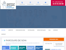 Tablet Screenshot of clinique-main-nantes.org